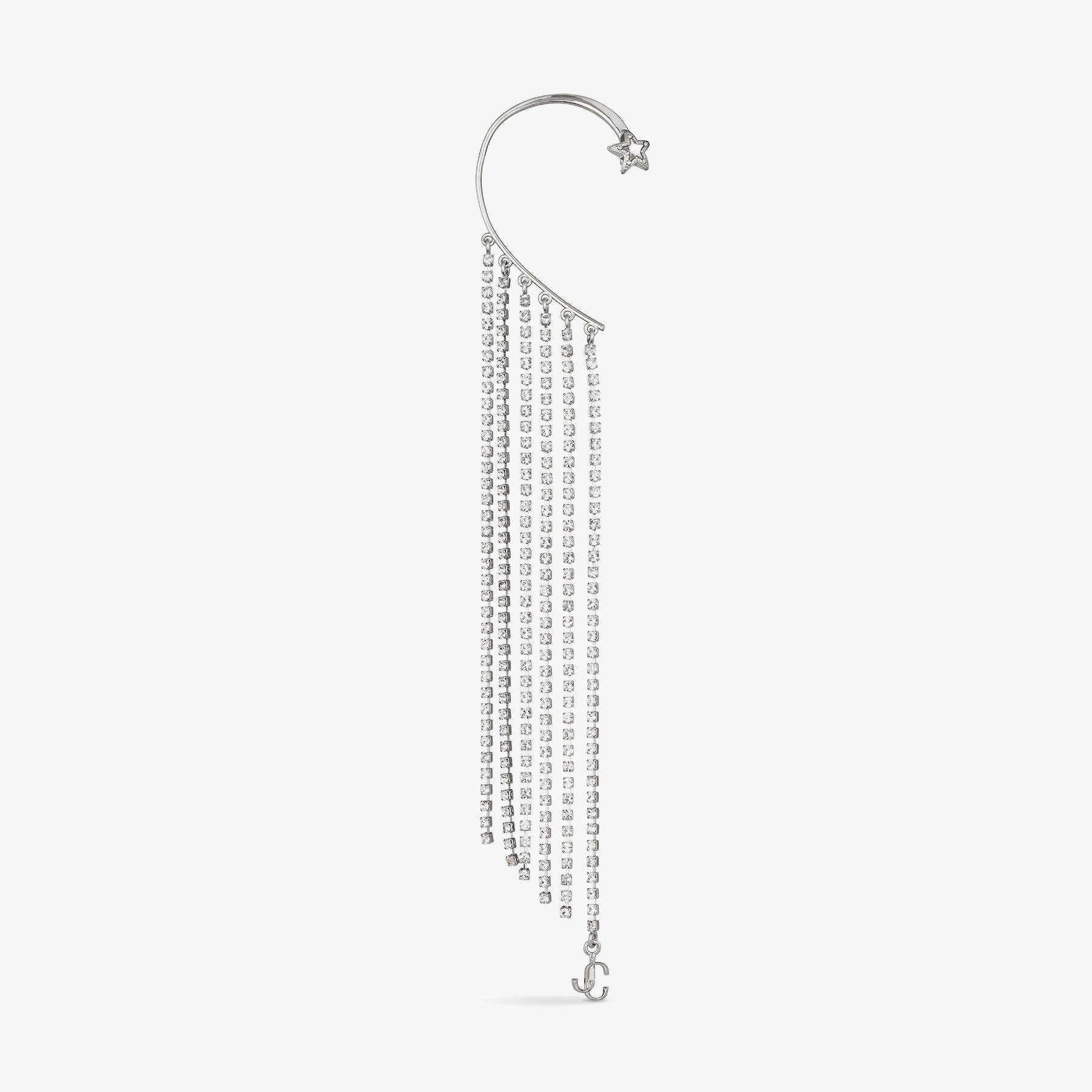 Right Fringe Ear Cuff
Silver Metal Star Fringe Ear Cuff with Swarovski Crystals - 1