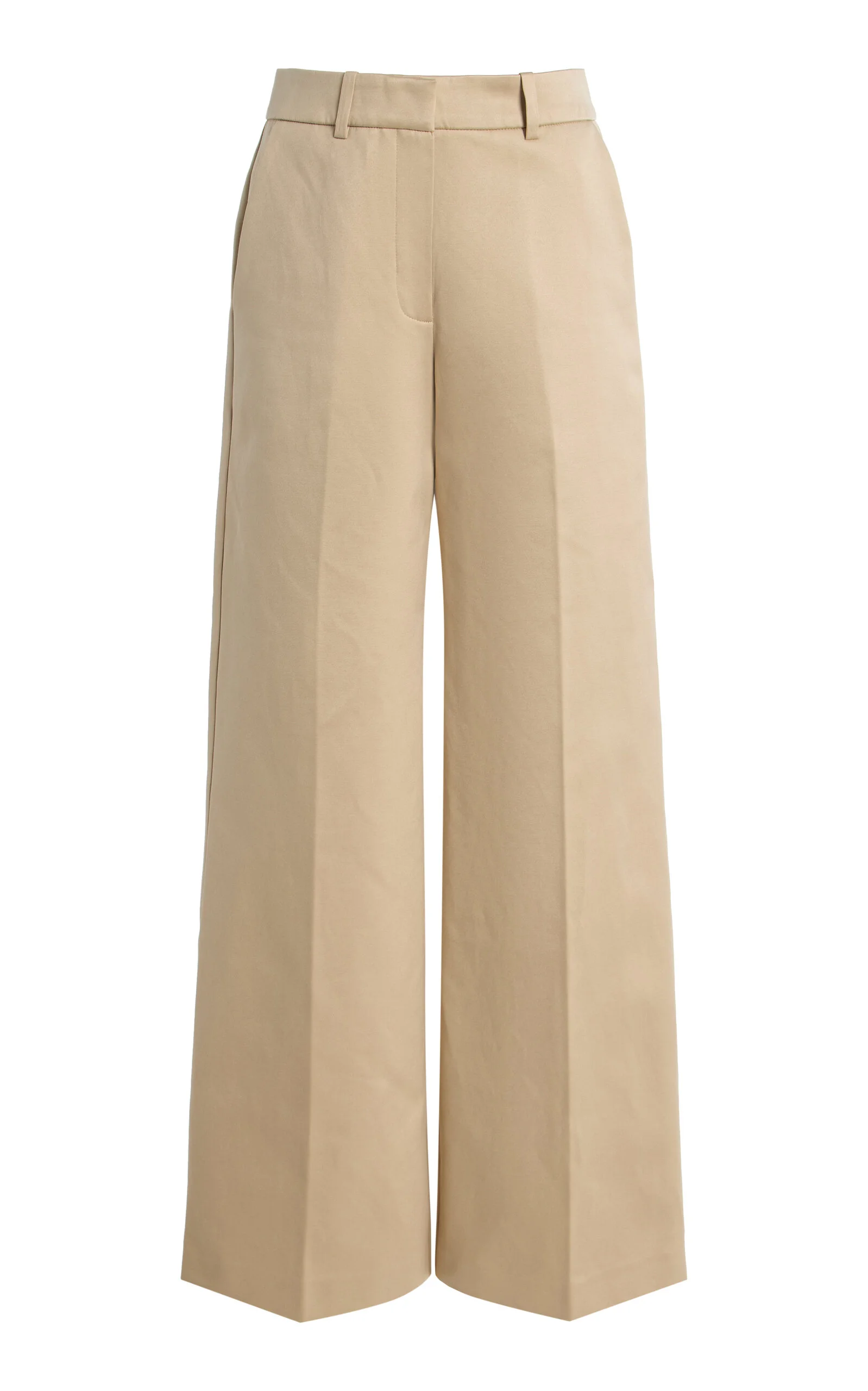Rosabella Bonded High-Rise Wide-Leg Pants brown - 1