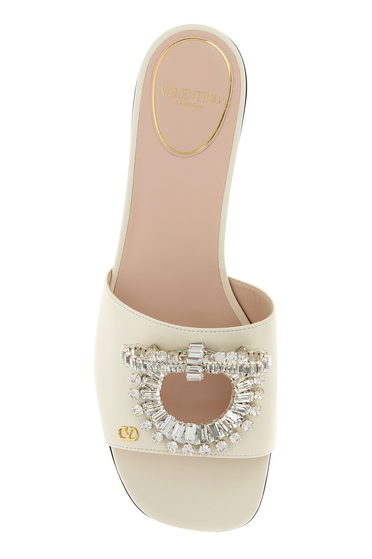 Ivory leather slippers - 4