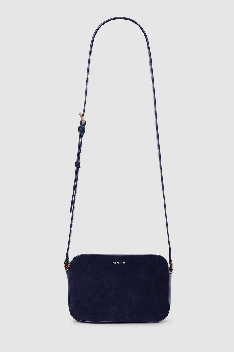 Elly Camera Bag - Navy Suede 1