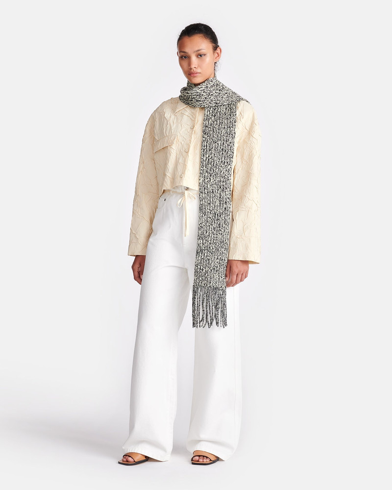 Nanushka Cashmere-Blend Mouline Scarf outlook