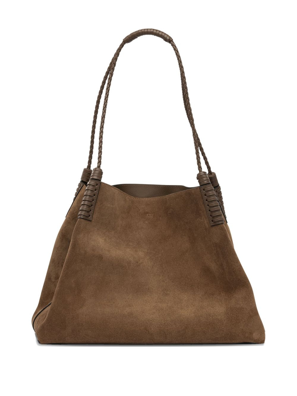 medium Libra braided-handle suede tote bag - 2