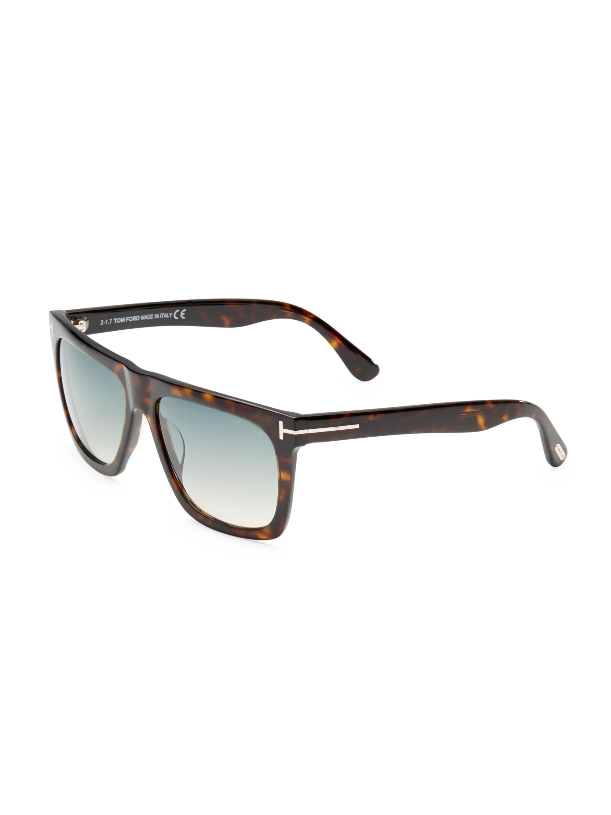 Men's Morgan 57MM Soft Square Sunglasses - Havana - 1