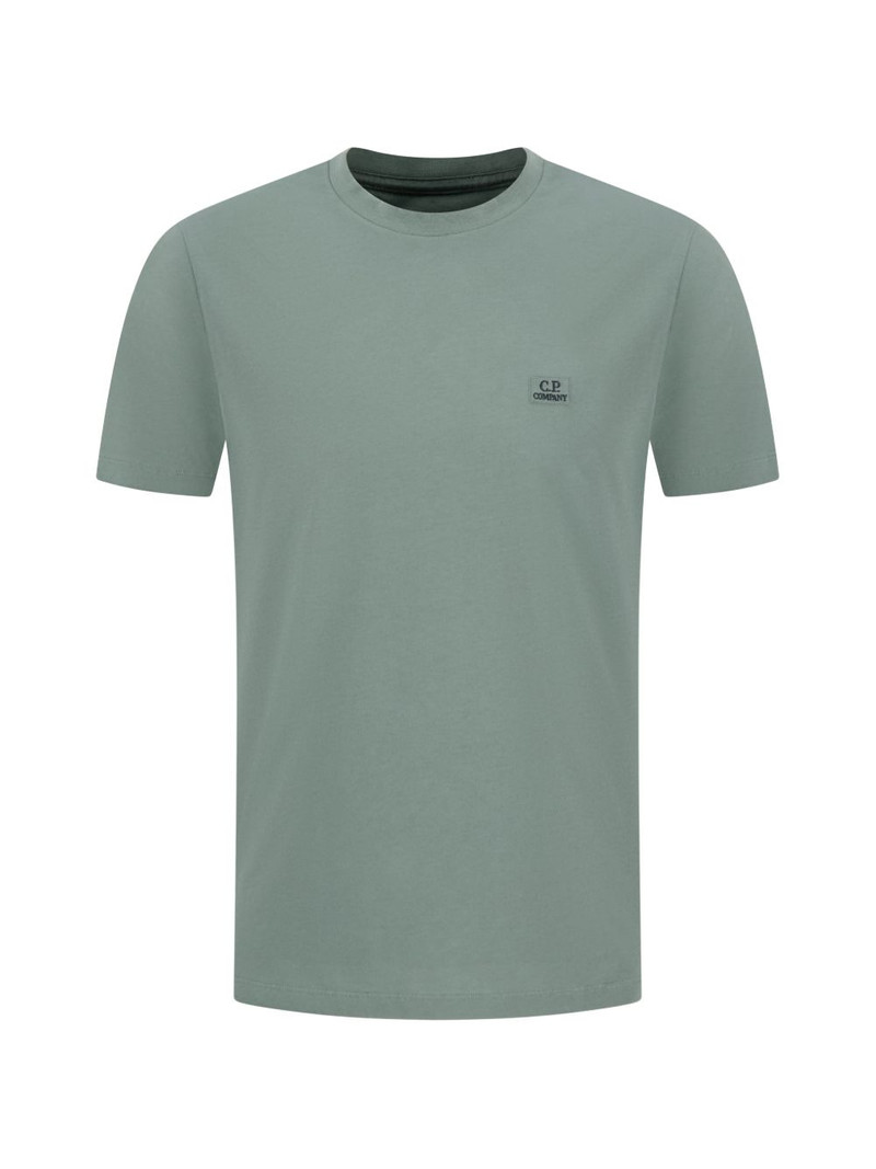 30/1 jersey short sleeve logo patch T-shirt 1