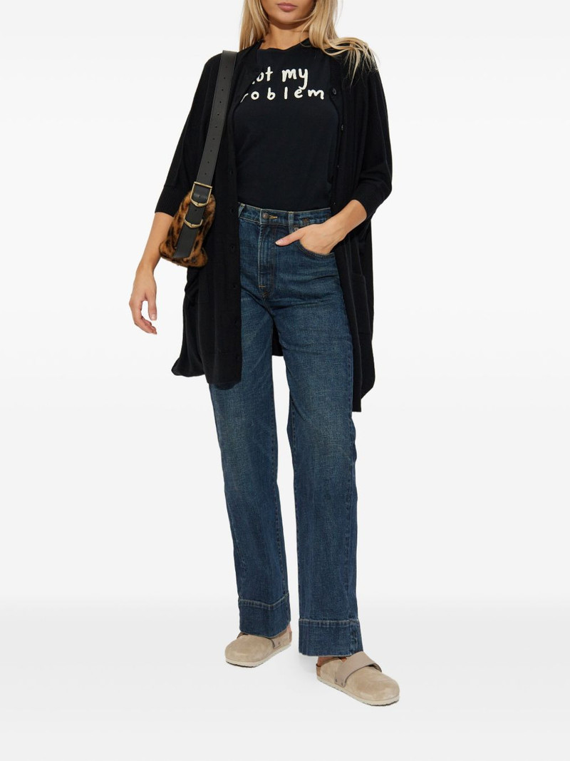 R13 embroidered straight-leg jeans outlook