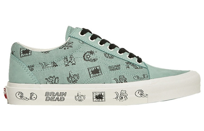 Vans Vans Brain Dead x Old Skool LX 'Granite Green' VN0A38G6N9E outlook