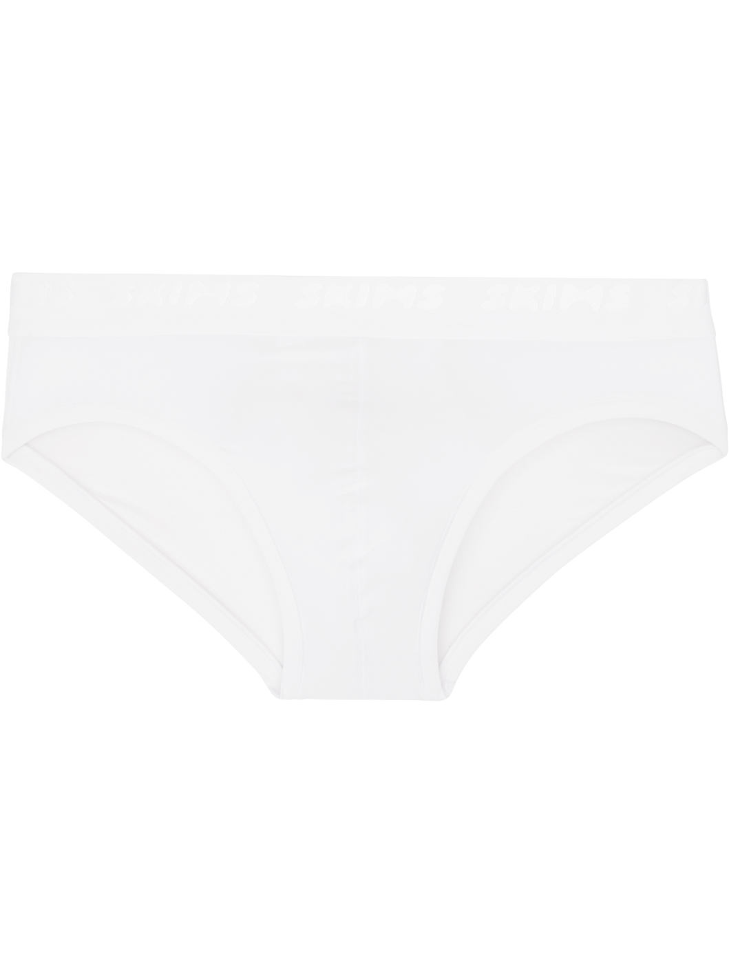 Three-Pack White SKIMS Stretch Briefs - 2