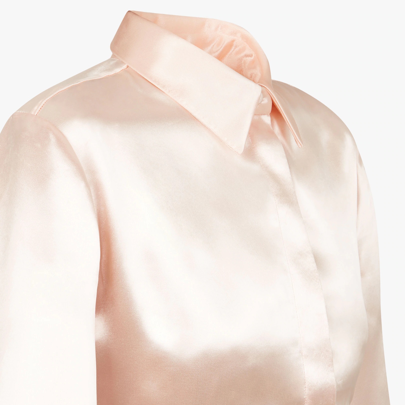 Pink satin shirt - 3