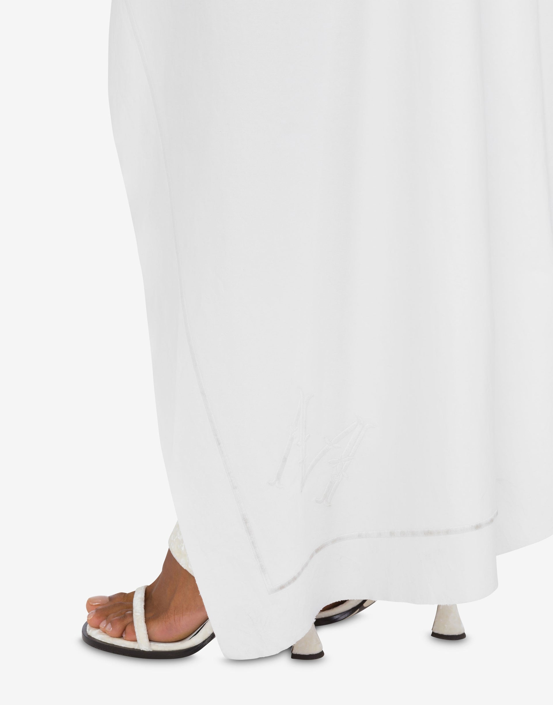ASYMMETRICAL TRENCH COAT IN STRETCH POPLIN - 3
