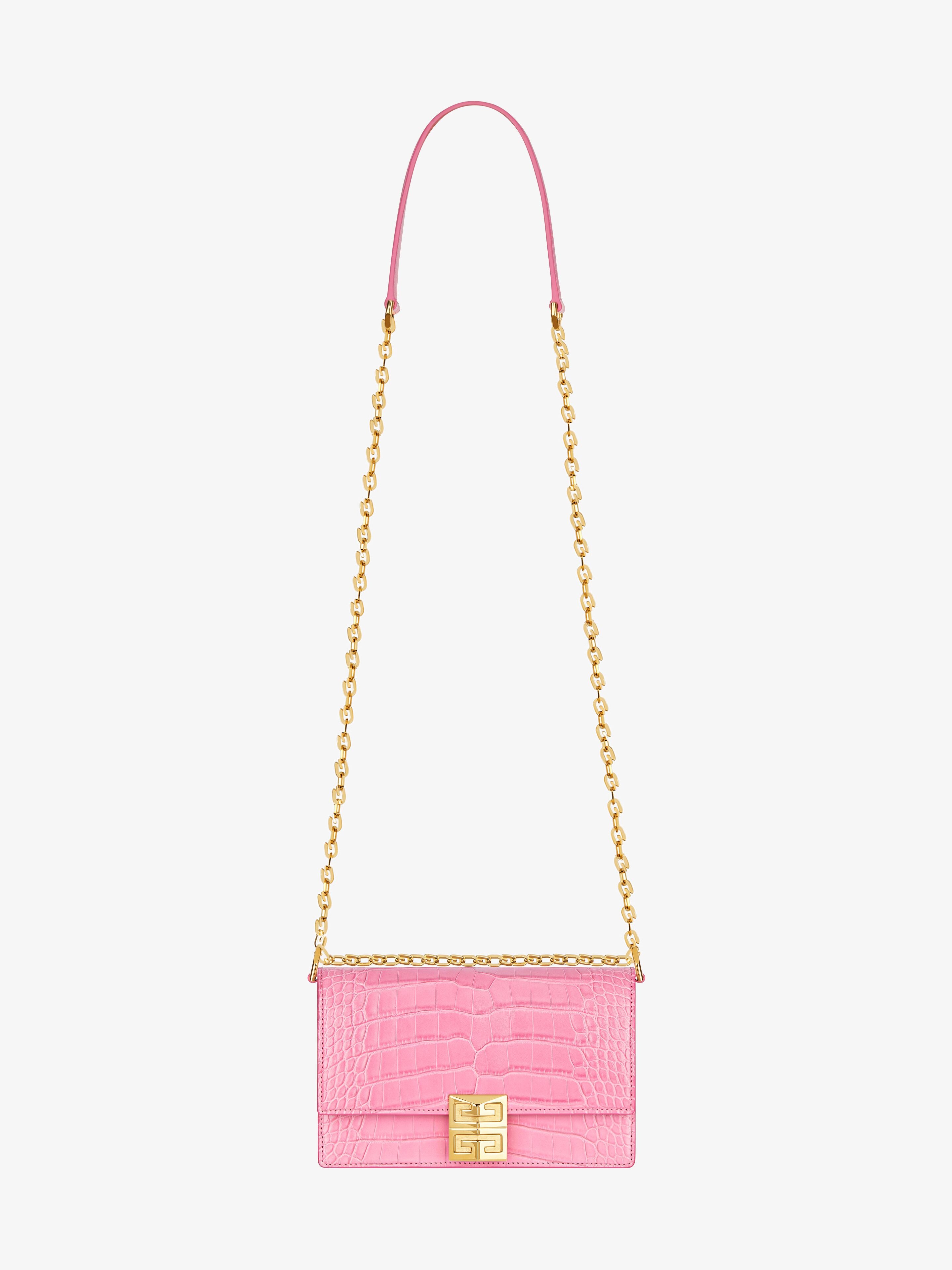 SMALL 4G BAG IN CROCODILE LEATHER WITH CHAIN - 3