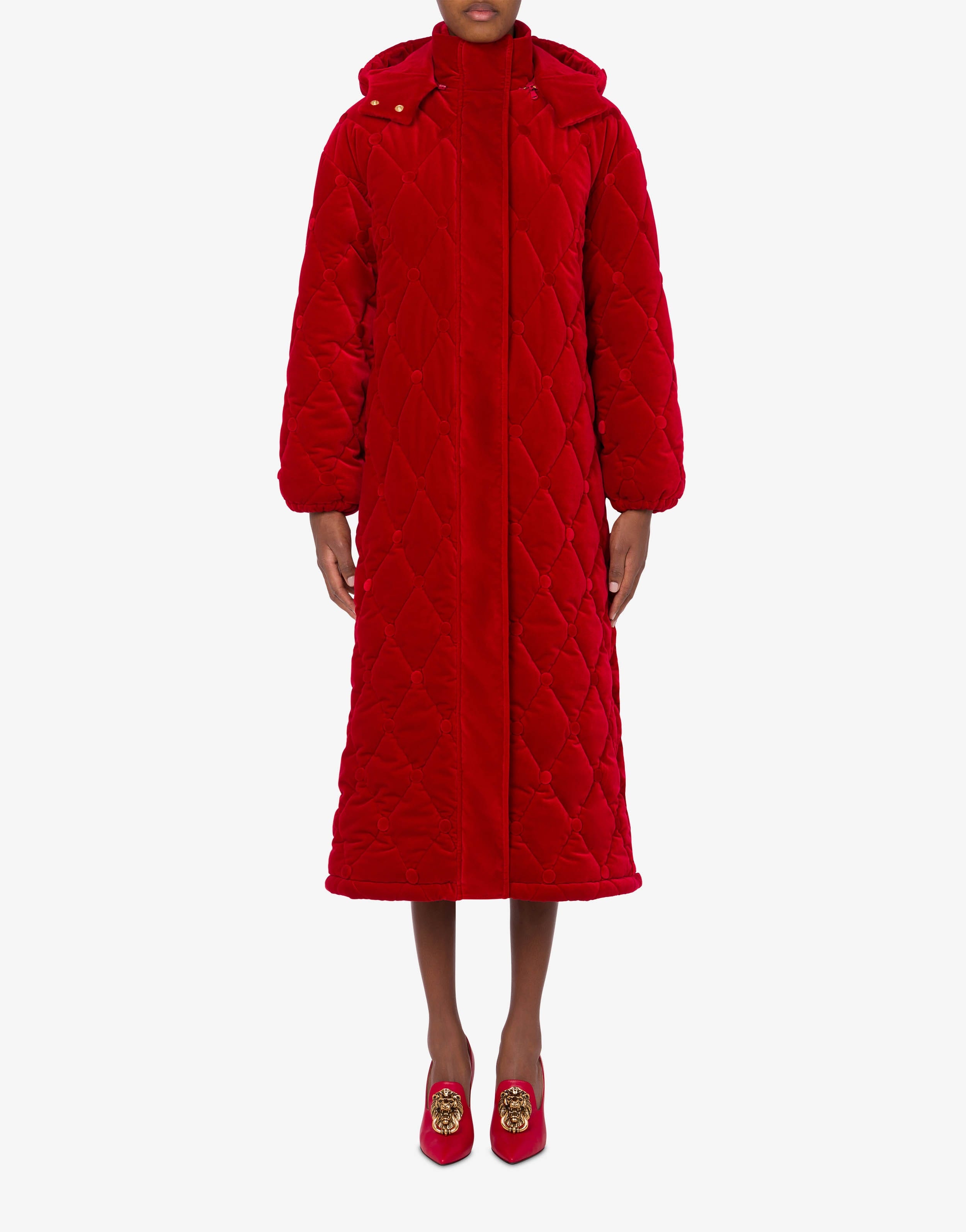 QUILTED VELVET COAT - 2