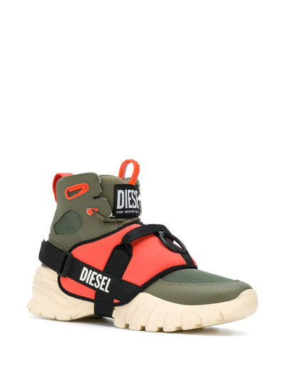 Diesel logo high-top trainers outlook