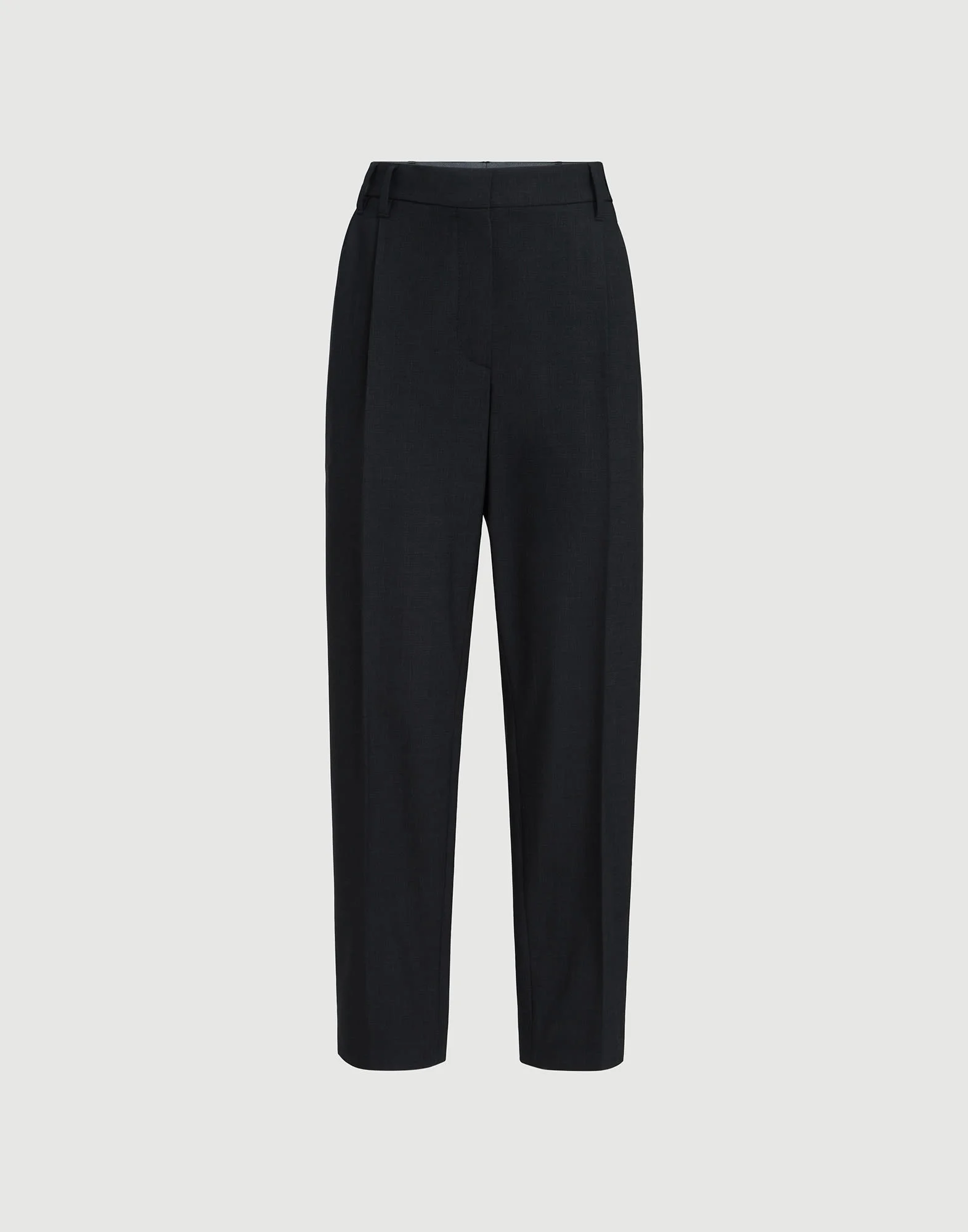 Tropical luxury wool slouchy trousers with monili - 1