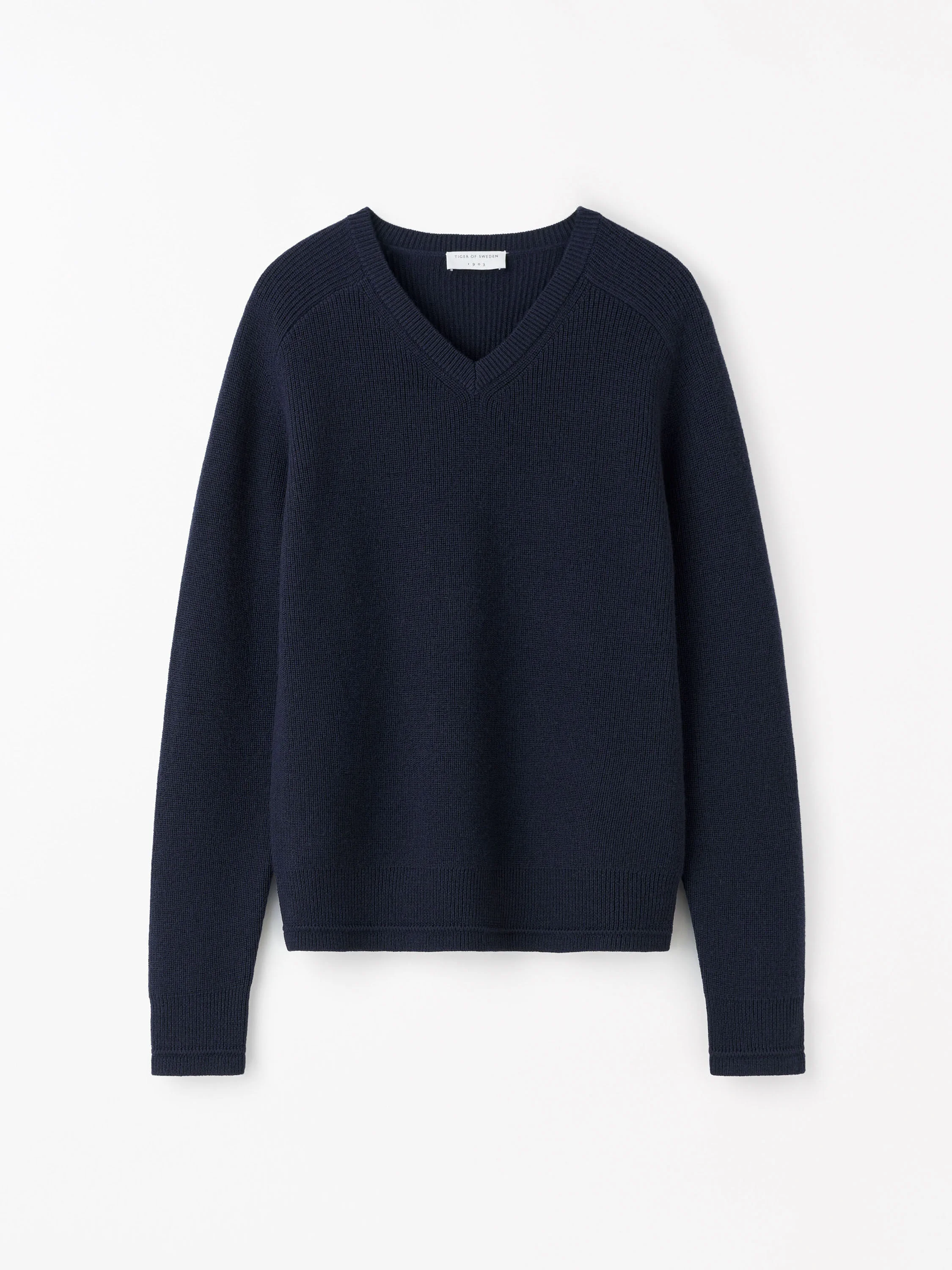 Logan V-neck Rib Pullover - 1
