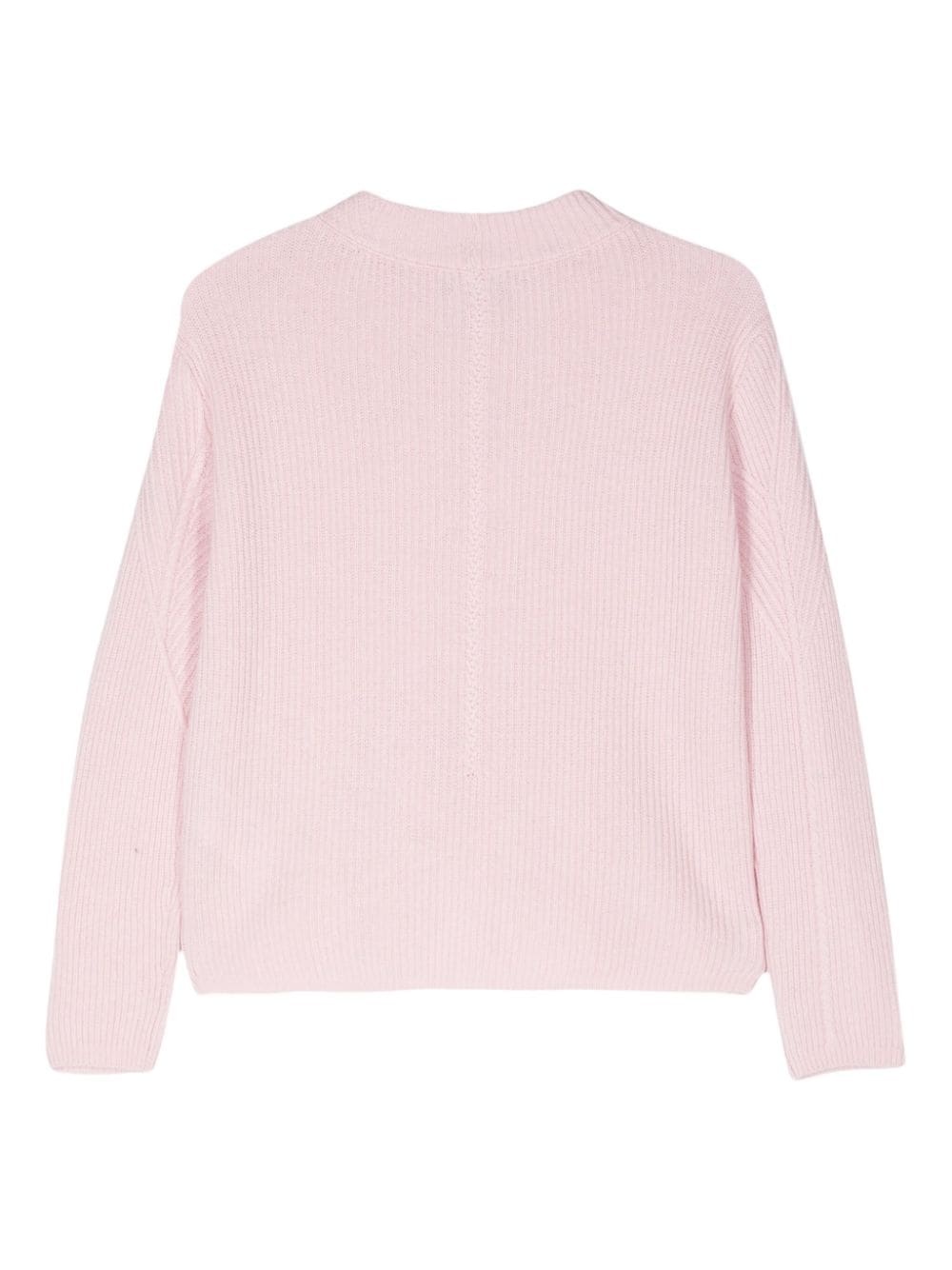 crew-neck ribbed-knit jumper - 2