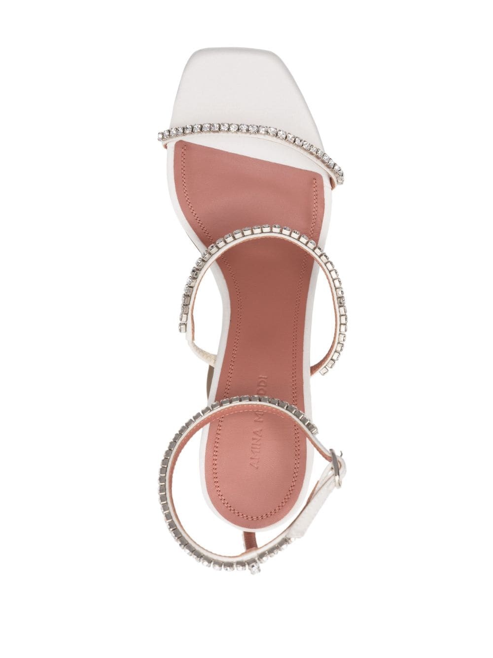 Gilda 95mm crystal leather sandals - 4