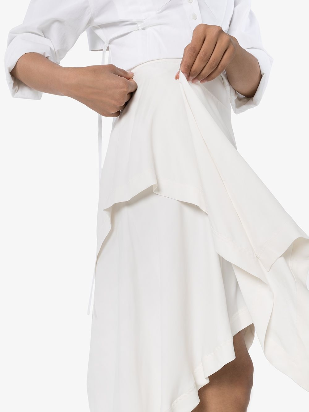 layered handkerchief skirt - 5