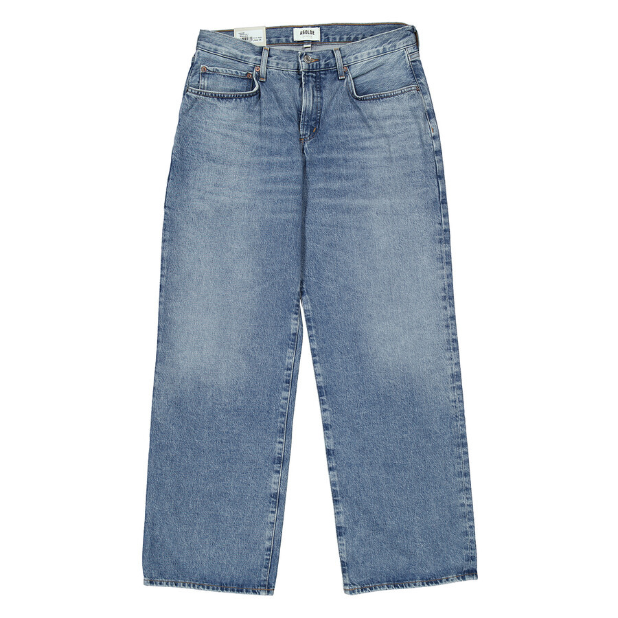 Agolde Ladies Blue Fusion Denim Jeans - 5