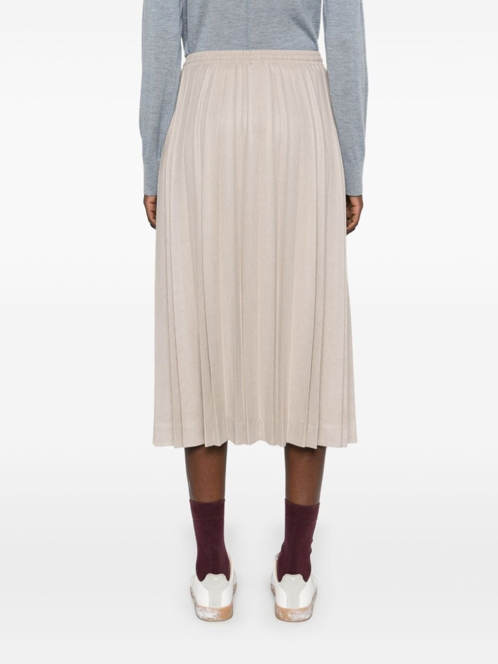 pleated maxi skirt - 4