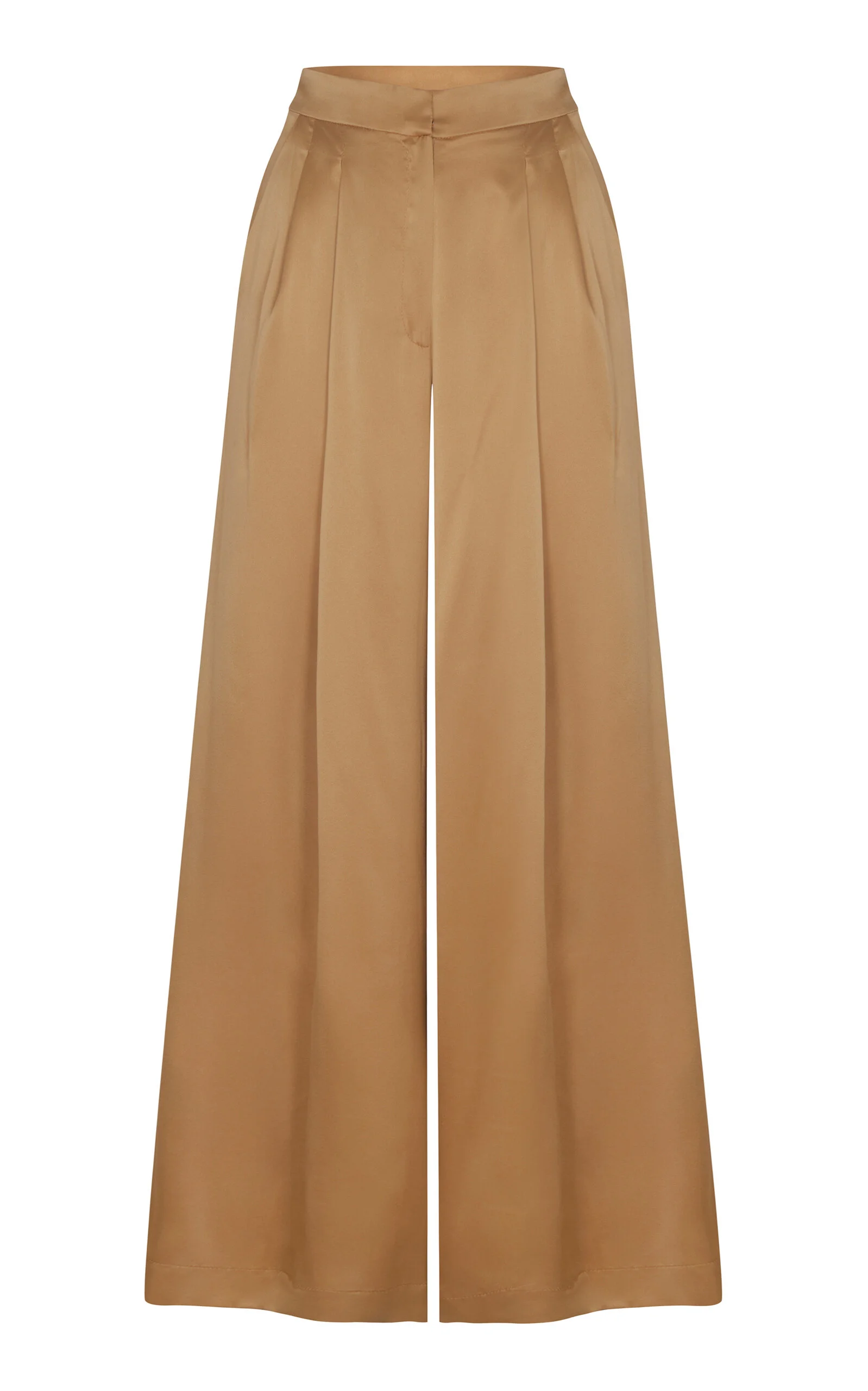 Luz Perpetua Pleated Silk Pants gold - 1