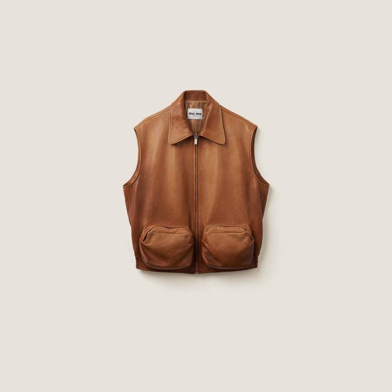 Nappa leather vest 1