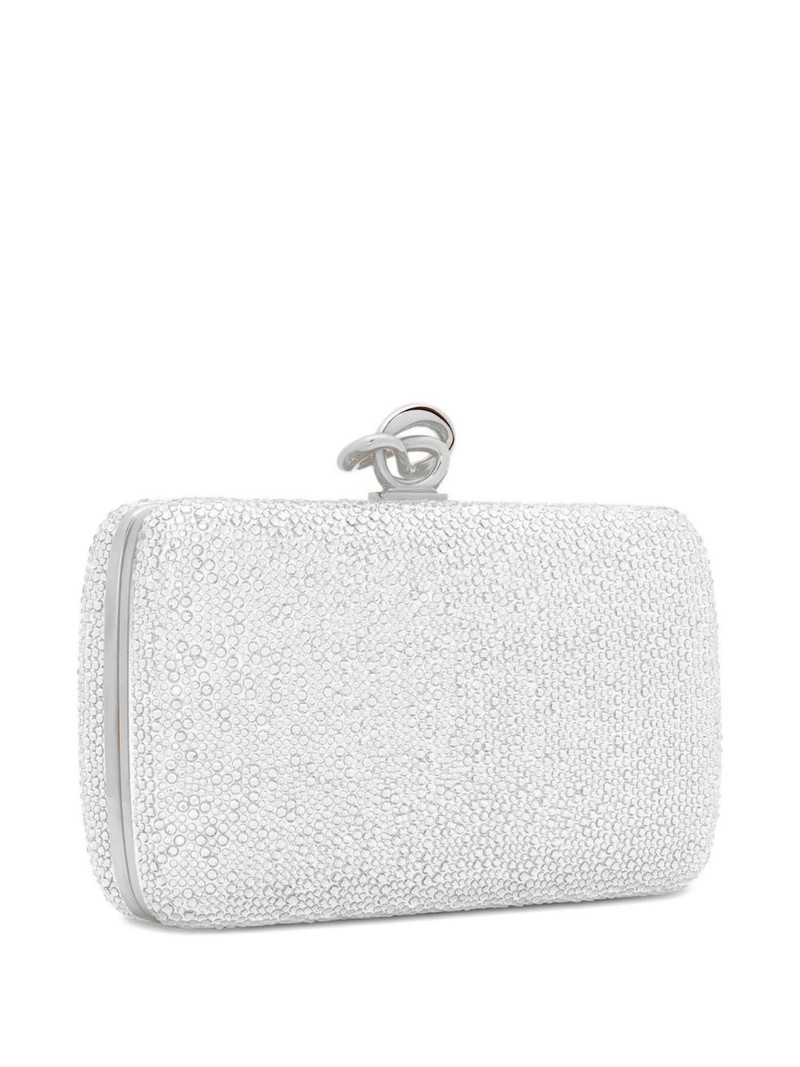 Oscar de la Renta crystal-embellishment clutch bag outlook