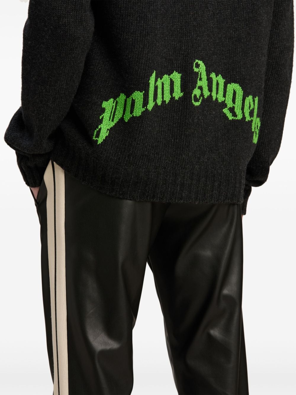 logo-intarsia cardigan - 6