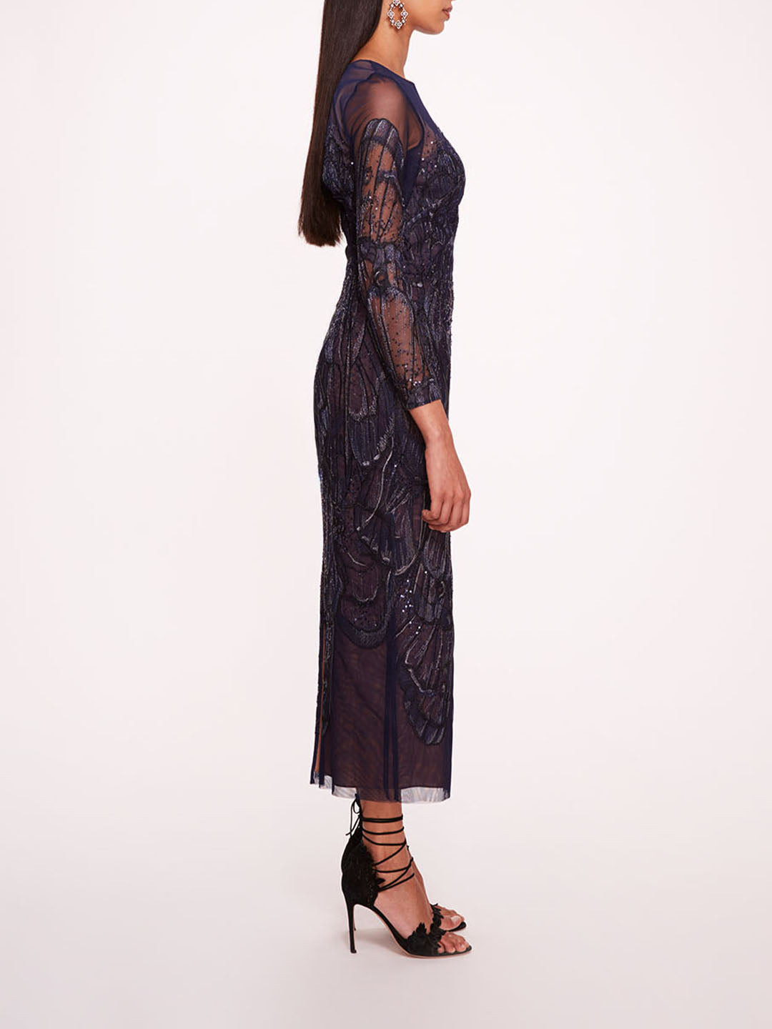 WINGED SYMPHONY MIDI DRESS - 3