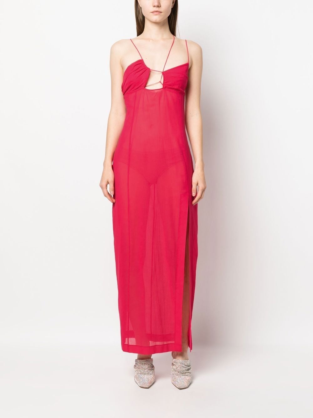 【関税込み】Nensi Dojaka Asymmetric dress Black Asymmetric Maxi Dress by Nensi Dojaka on Sale