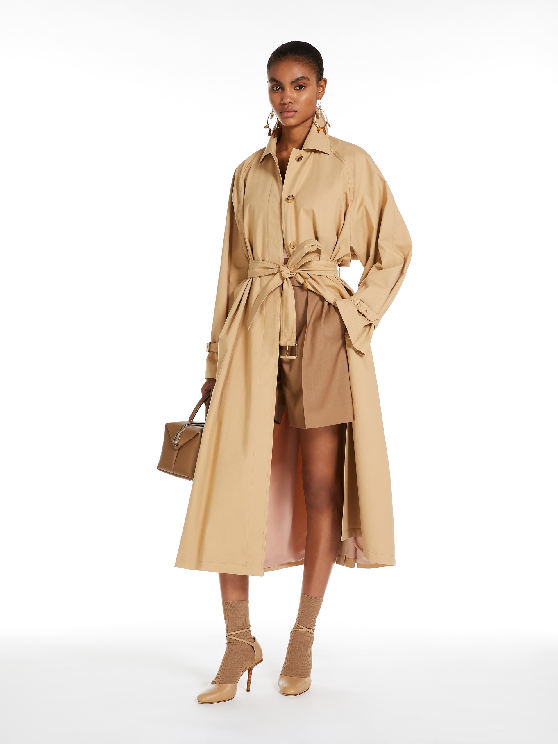 MEMO Oversized trench coat in water-repellent canvas - 2