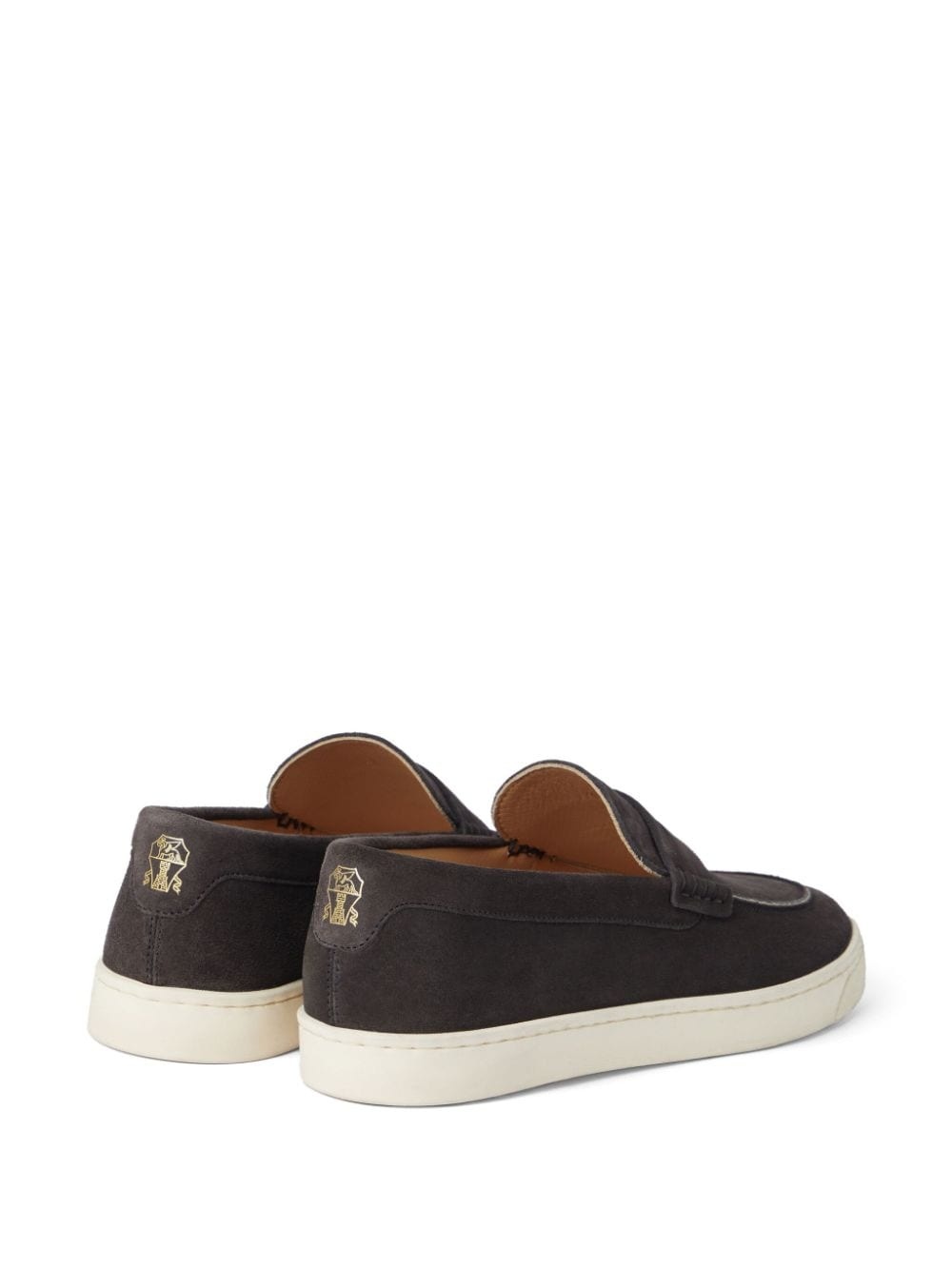 penny-slot suede loafers - 3