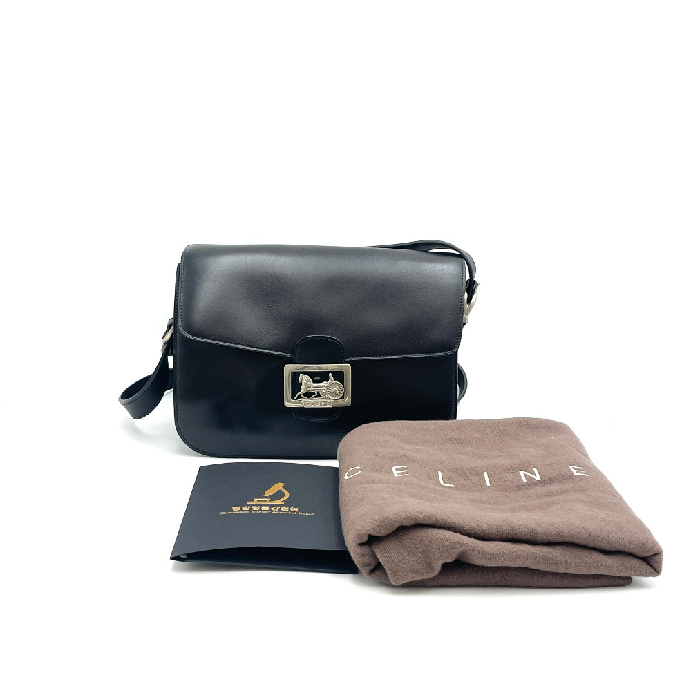 Celine Black Carriage Box Bag - 13