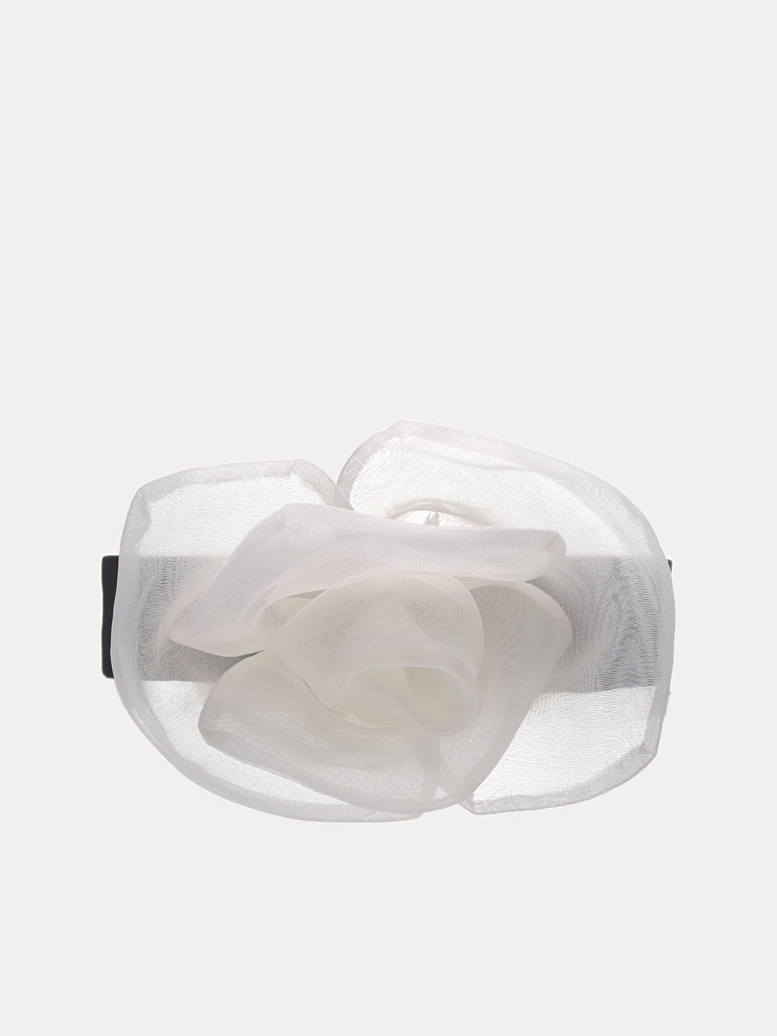 Satin & Organza Flower Choker - 1