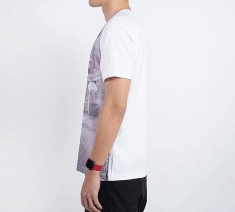 Air Jordan 1 Photo Classic Pattern Printing Short Sleeve White AT8918-100 - 5