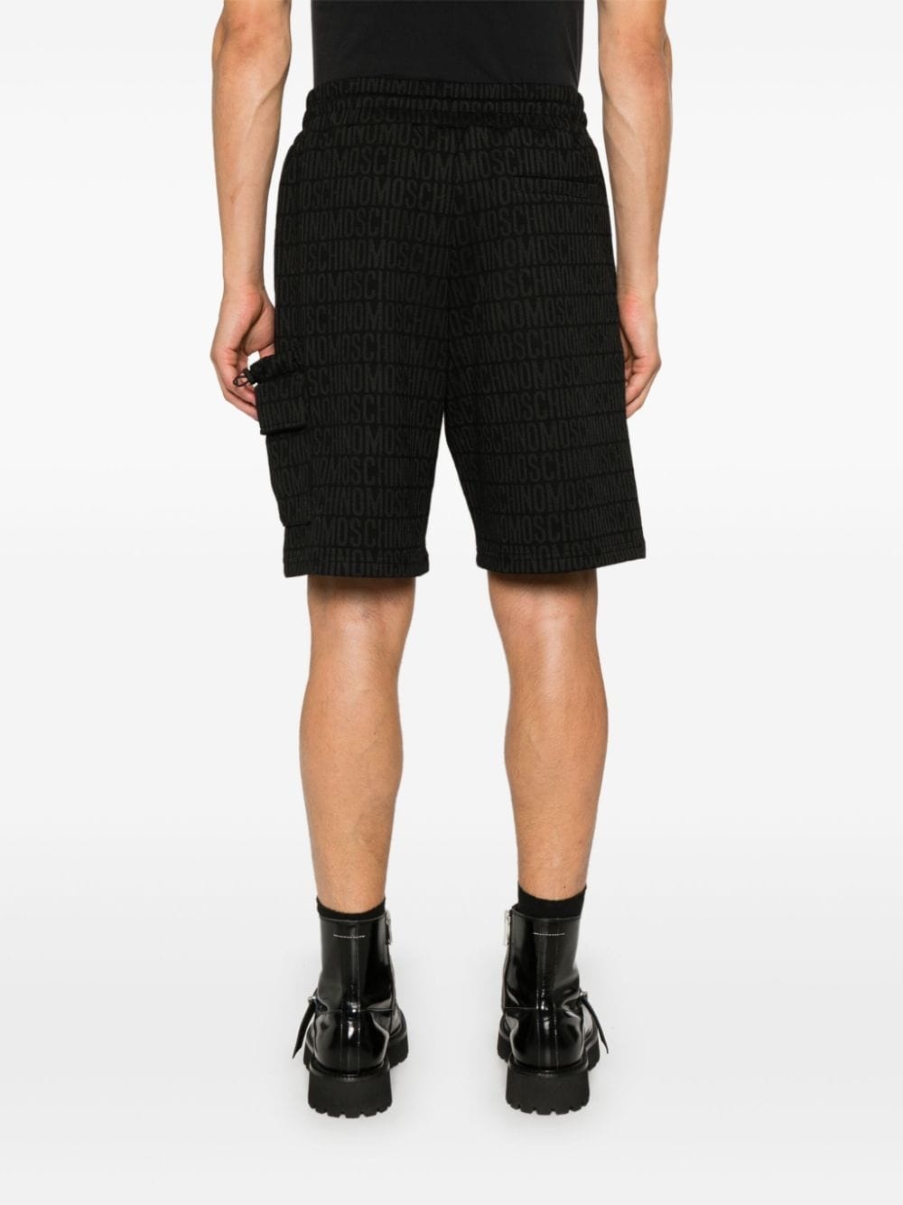 logo-print shorts - 4