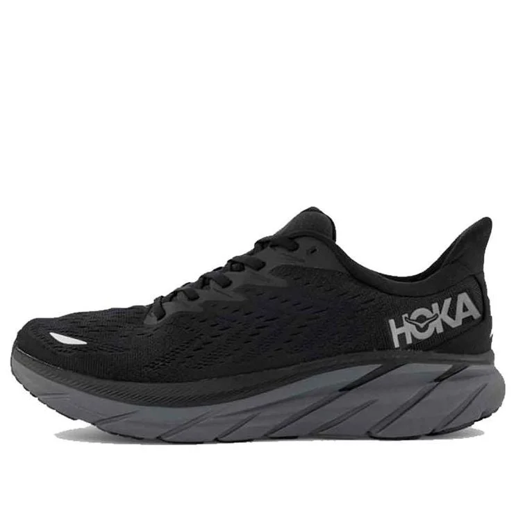 (WMNS) HOKA ONE ONE Clifton 8 Wide 'Black' 1121375-BBLC - 1
