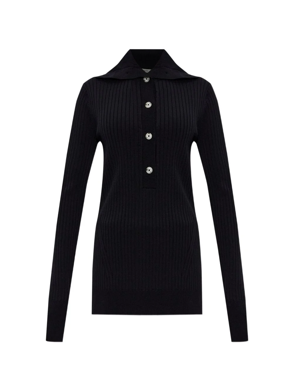 button-up polo top - 1