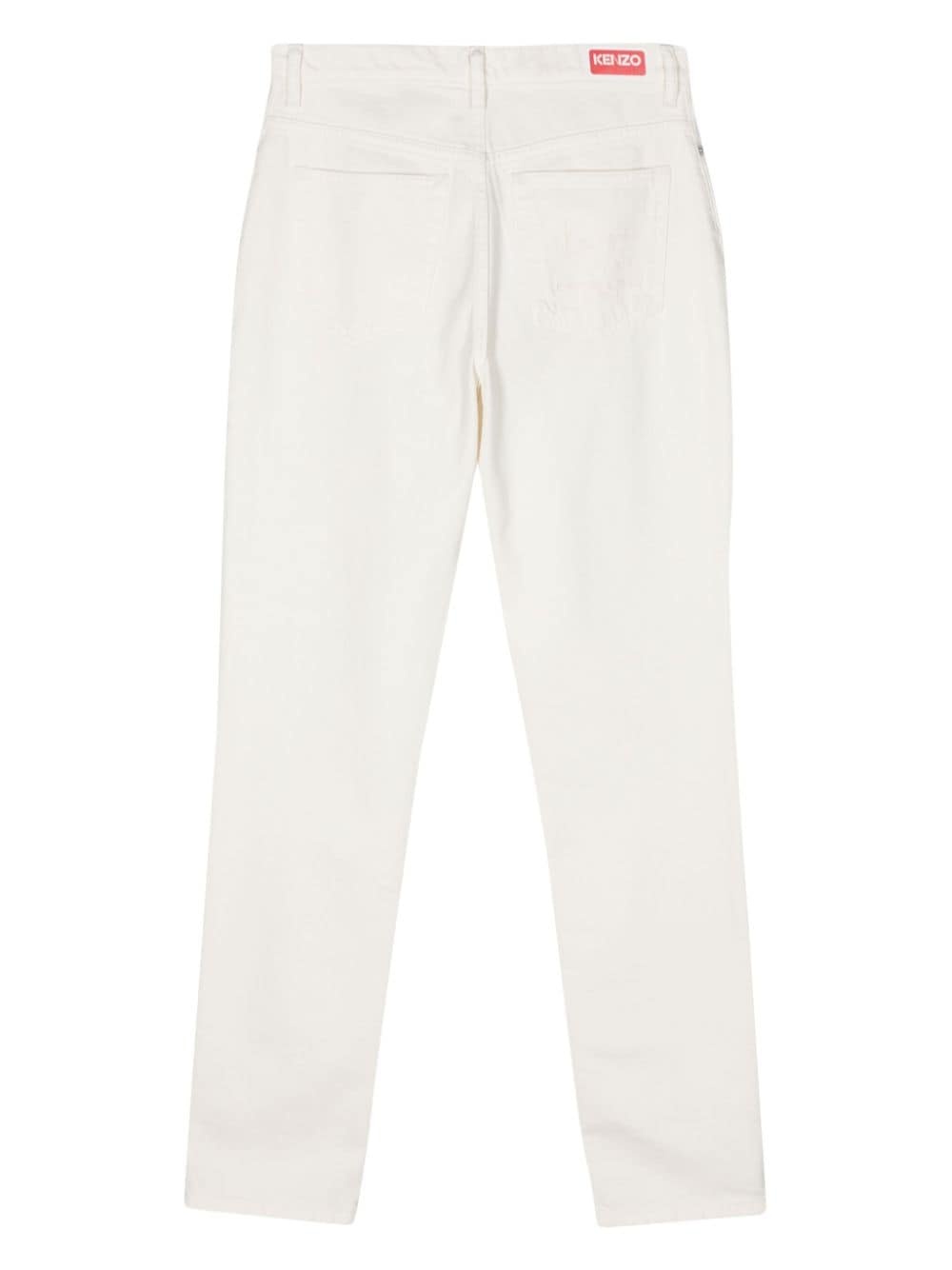 mid-rise tapered-leg jeans - 2