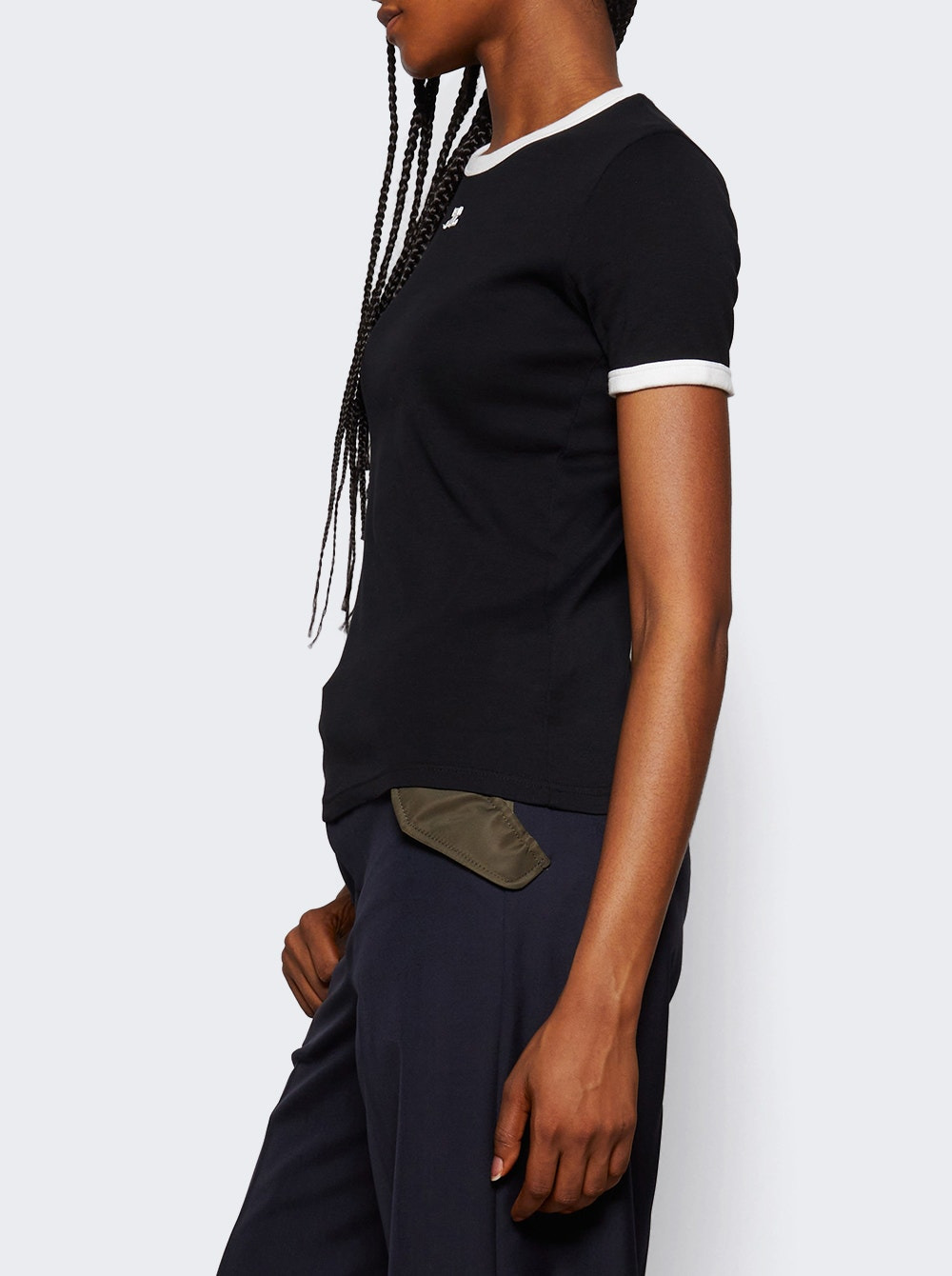 Signature Contrast Tee Black And Heritage White - 3