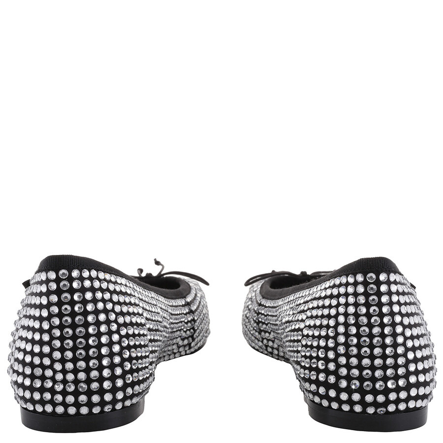 T by Alexander Wang Billie Crystal-Embellished Ballet Flats - 4