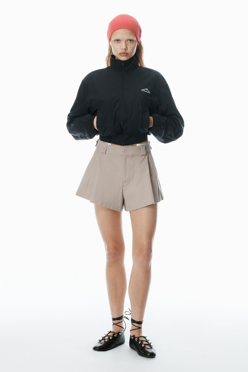 Alexander Wang Box-Pleated Workwear-Inspired Short outlook