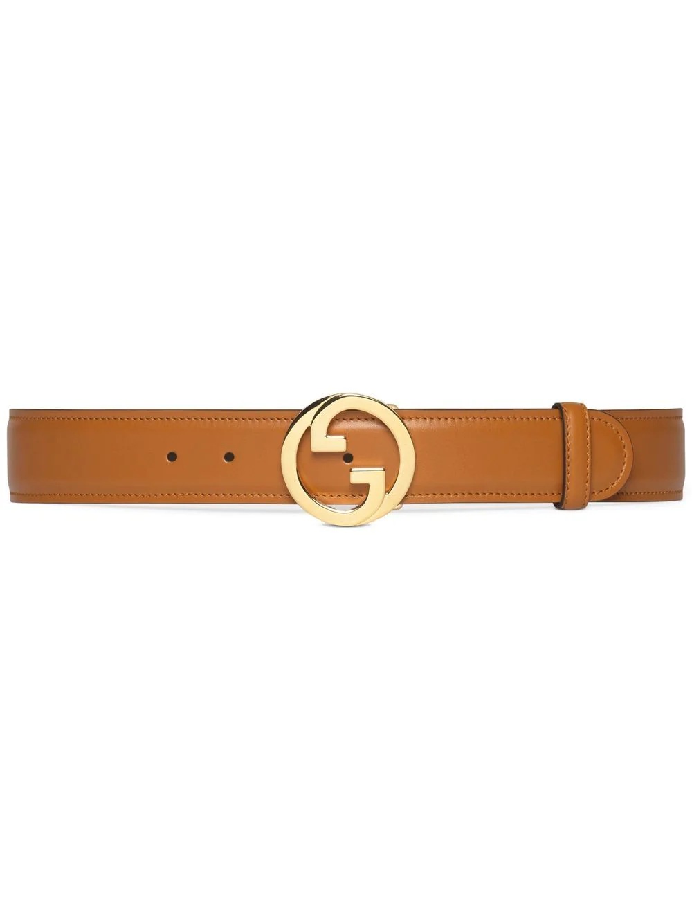 logo-plaque buckle-fastening belt - 1