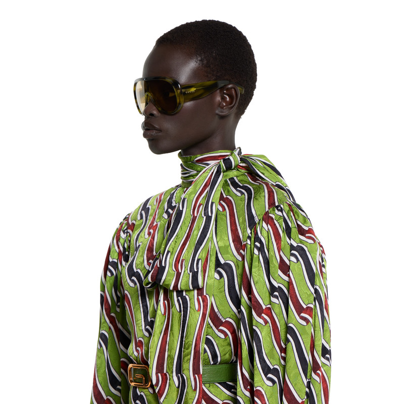 Printed silk dress 3