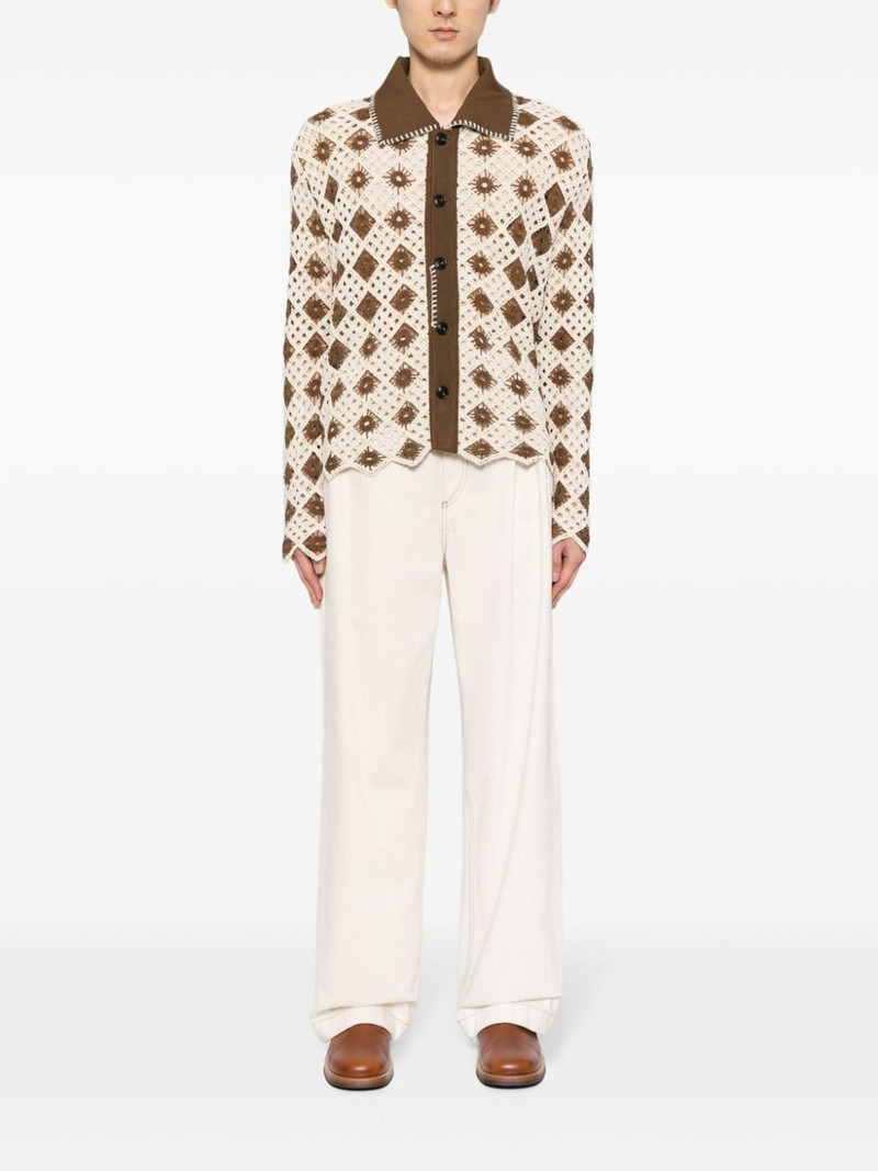 Andersson Bell crochet-knit cotton-blend cardigan outlook