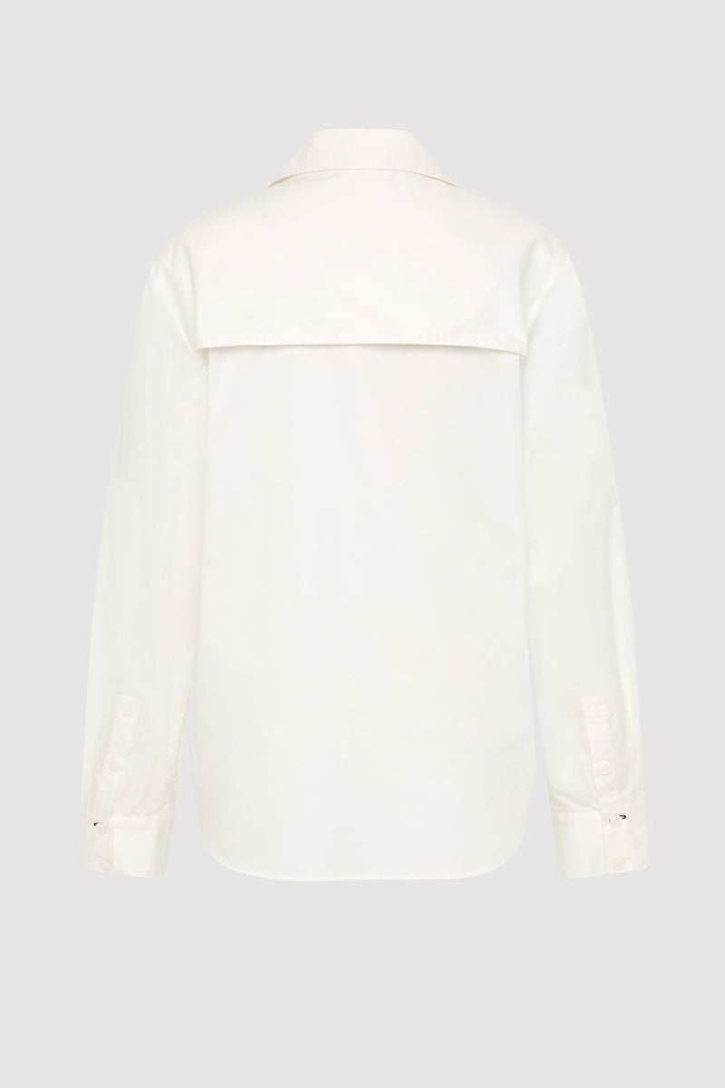 Detachable Tie Shirt - White - 7
