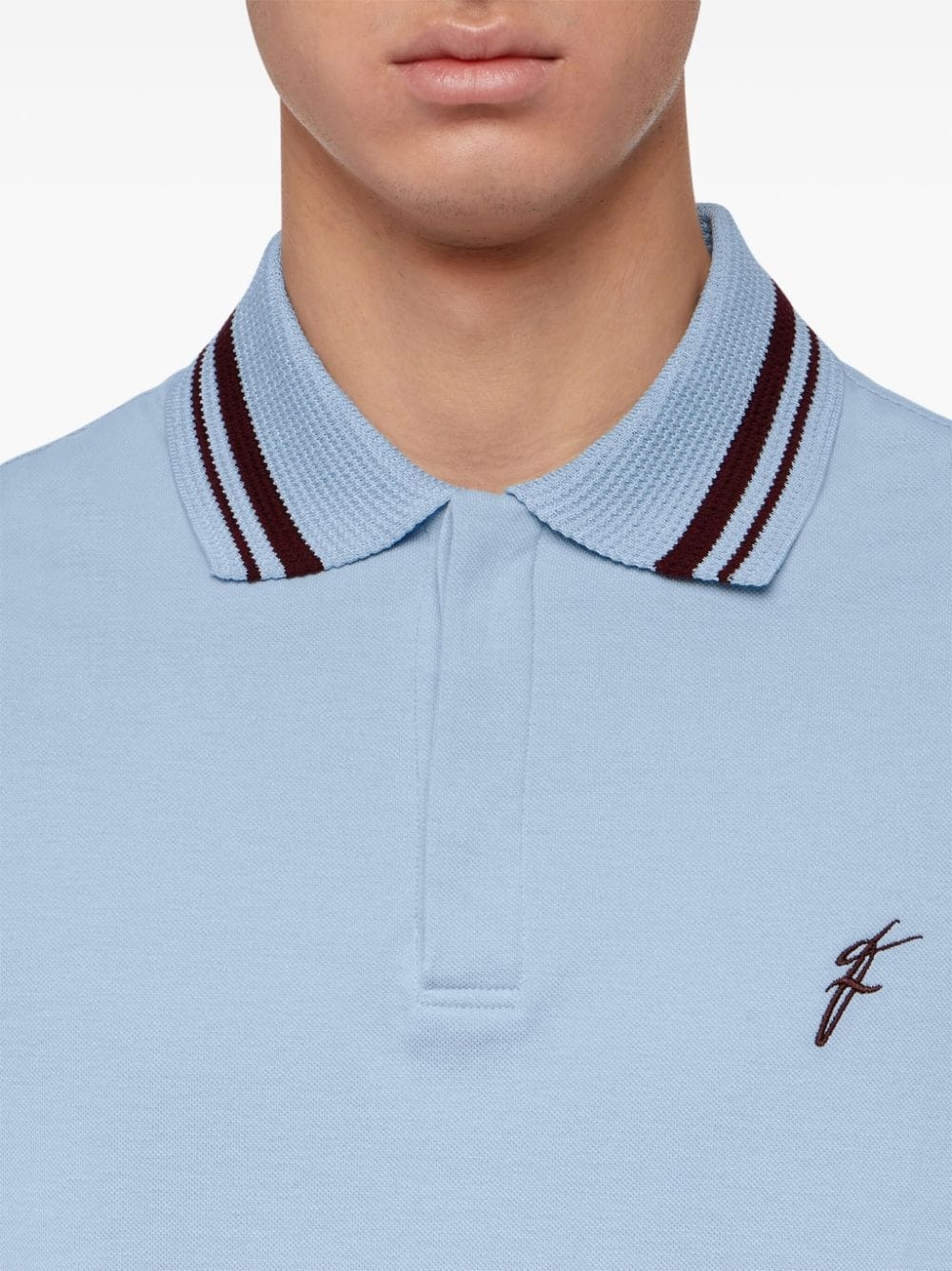 logo-embroidered polo shirt - 5