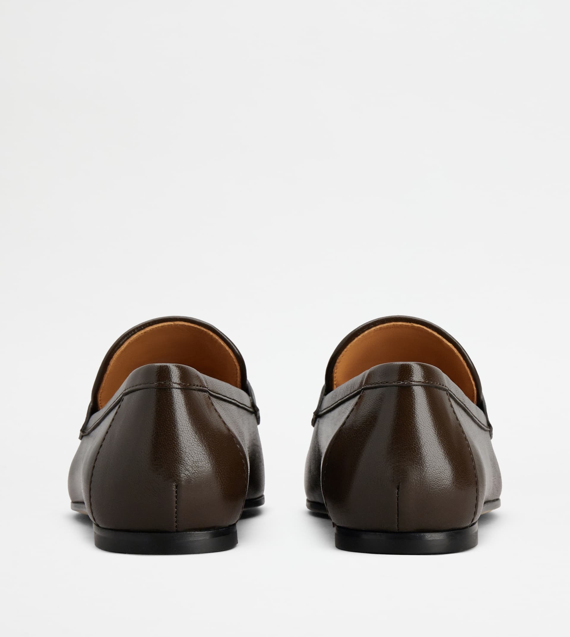 LOAFERS IN LEATHER - BROWN - 3
