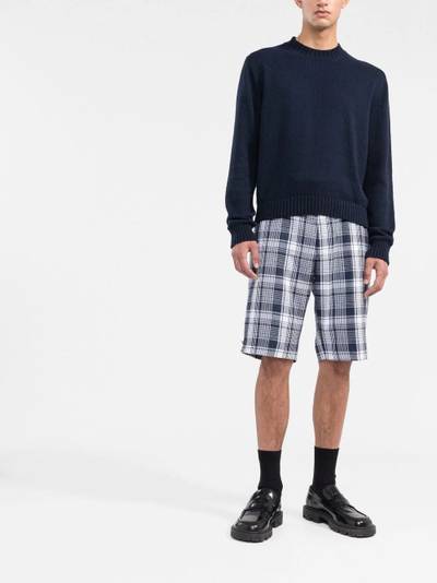 Thom Browne check straight-leg shorts outlook