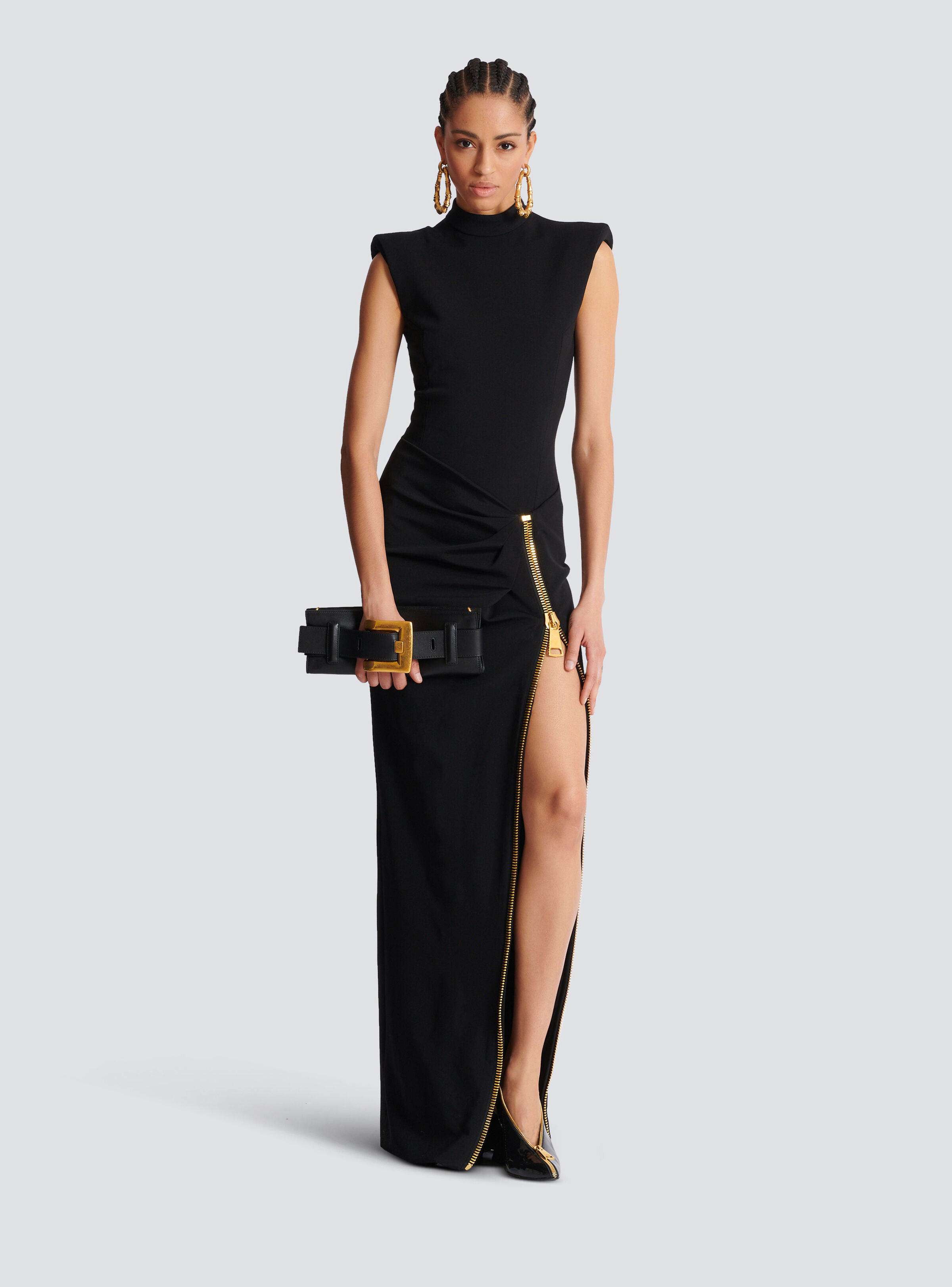 Anthem calfskin leather clutch - 2