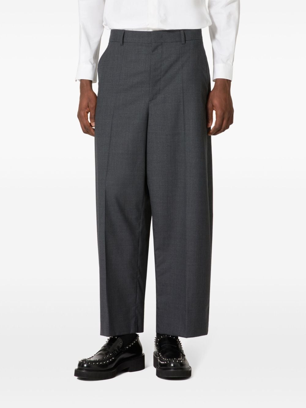 virgin wool-blend trousers - 3